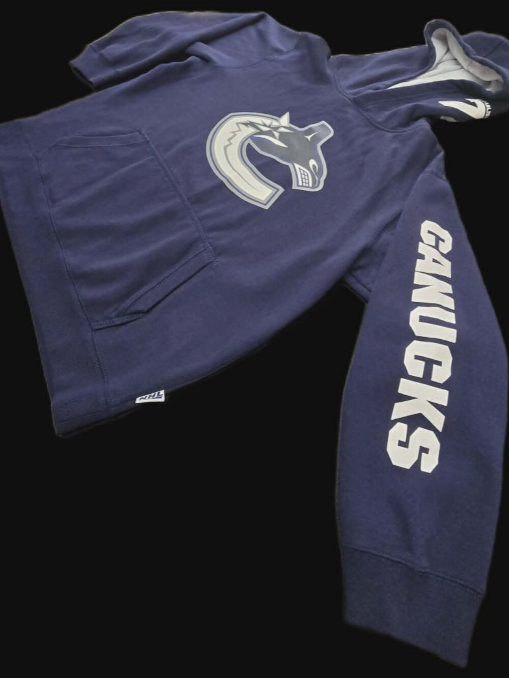 Vancouver Canucks Youth Pullover Hoodie Blue Size Large 14-16